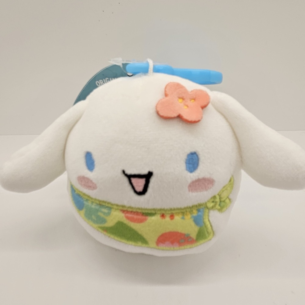 Squishmallows Cinnamoroll Plush Clip Sanrio Flower Apron NEW w/ Tags
